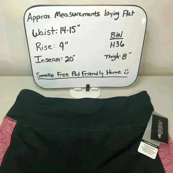 Ideology Black and Sangria Colored Athletic Leggings Size Medium NWT - Picture 10 of 10